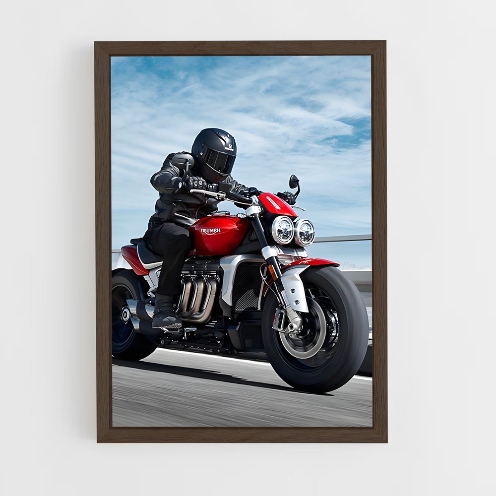 Poster Route en Rouge – affiche Triumph (vue 5)